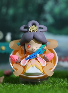 CJoy x 华裳九州婉儿系列PVC高约5cm盲盒可爱卡通桌面摆件潮玩女