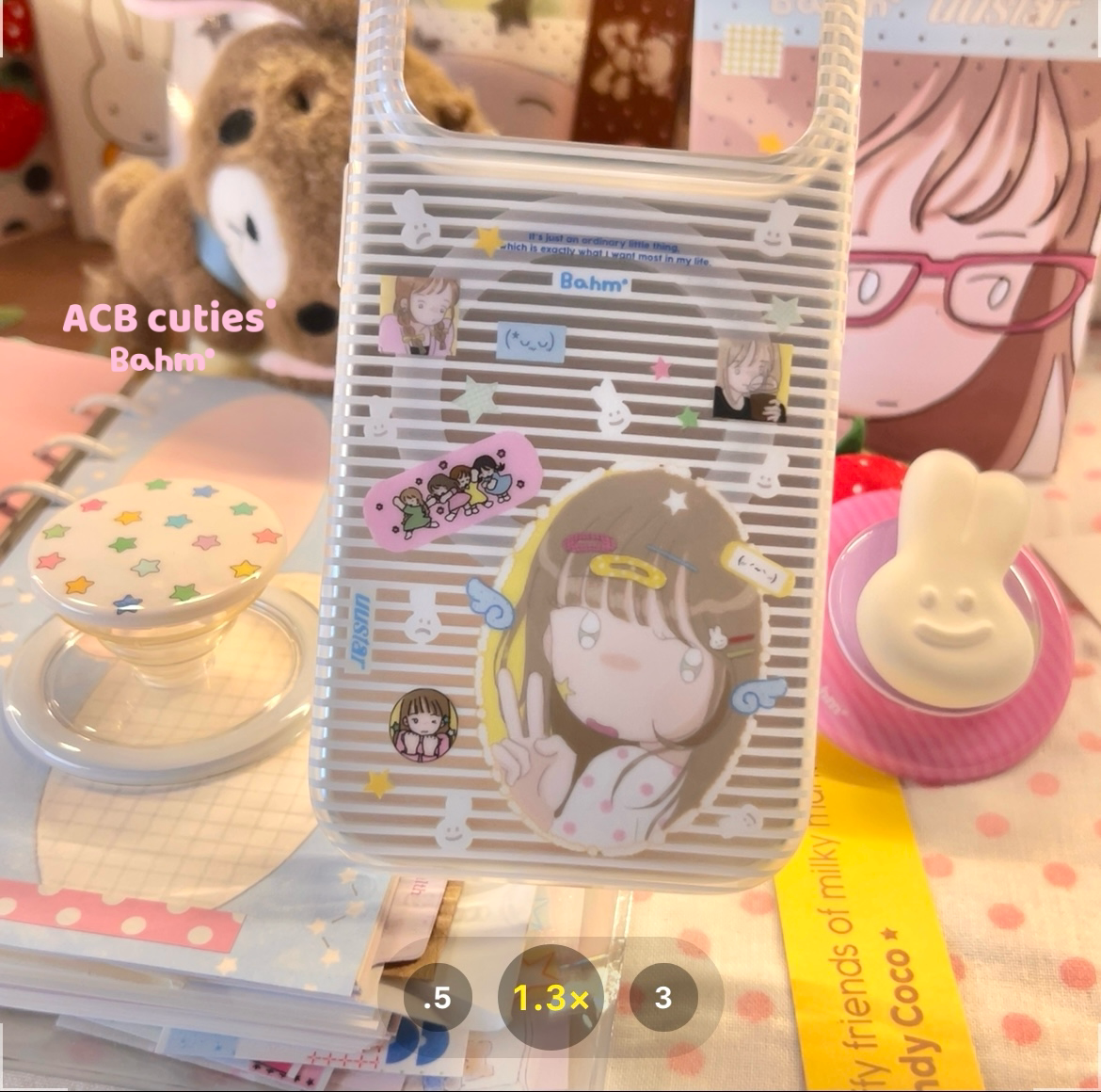 萌萌宅女兔兔！香蕉树*李星星联名 原创ins风可爱时髦银色简约磨砂磁吸手机壳 适用于苹果16promax17pro14 15