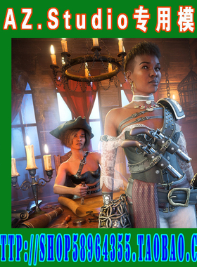 daz3d studio模型Jinx Jones 8.1综合套装(3M-280)