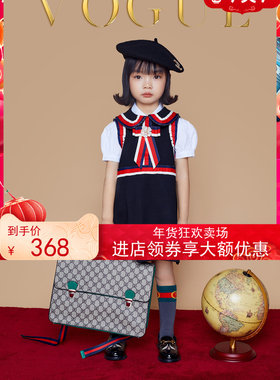 蜗牛文化样片服装演出服黑色连衣裙校服英伦风学院儿童学生服