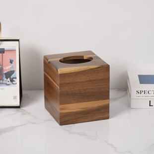 相思木纸巾盒2026热卖 高级感客厅高档轻奢创意抽纸盒卷纸盒木制