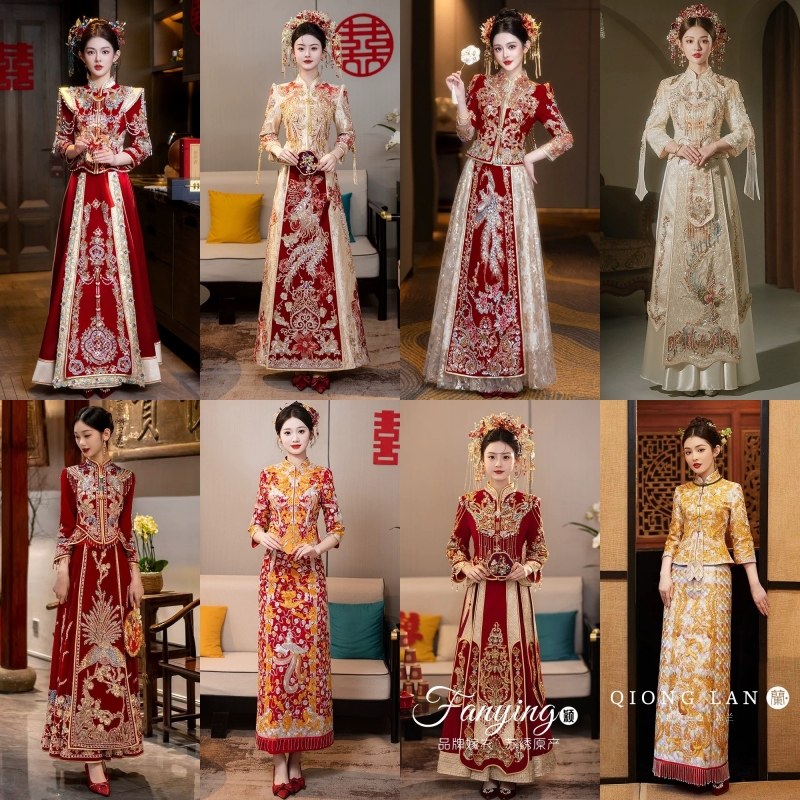 出租高端秀禾服新娘结婚2025凤冠霞帔孕妇敬酒婚服龙凤褂嫁衣重工,女装/女士精品,秀禾服,淘宝优惠券,粉丝福利购,淘宝优惠卷