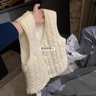 METWO整件抓绒马甲秋冬保暖百搭显瘦防风女士背心女