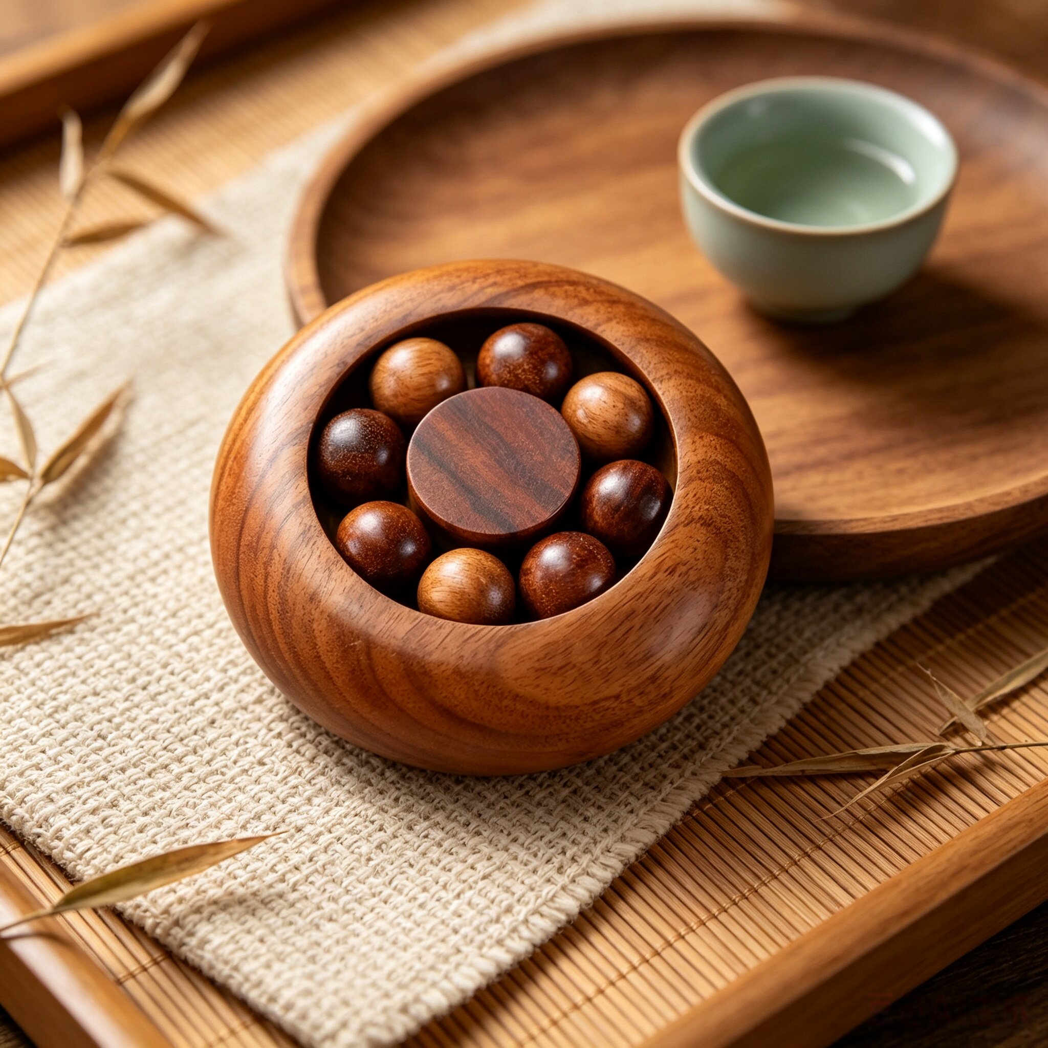 天然桃木整木雕刻时来运转 旋转手把件转运纳福 文玩随身小摆件