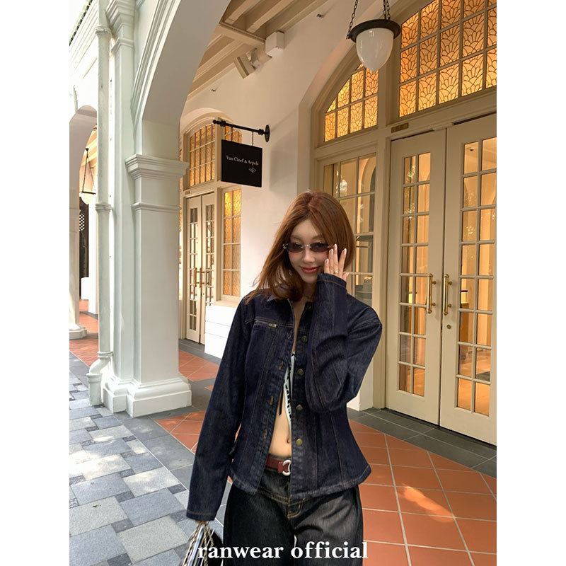 Ranwear美人计复古丹宁牛仔外套