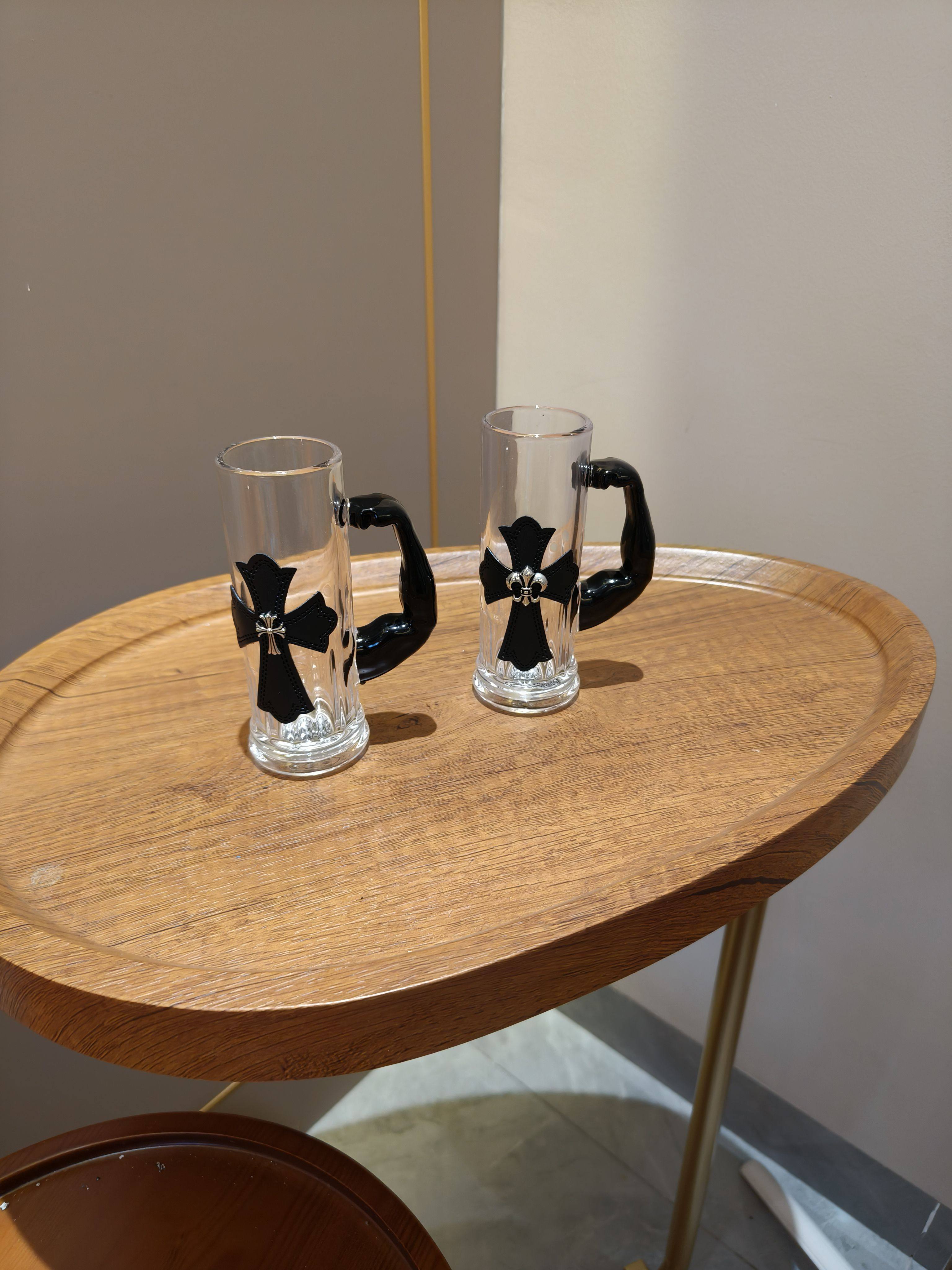 潮牌十字透明直筒玻璃杯高颜值香槟杯洋酒杯创意鸡尾酒精酿啤酒杯,餐饮具,啤酒杯,淘宝优惠券,粉丝福利购,淘宝优惠卷