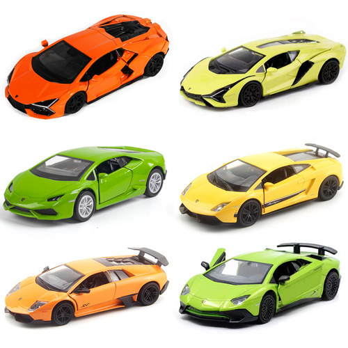 1:36兰博基尼蝙蝠盖拉多飓风合金汽车跑车模型回力开门玩具车