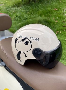 电动摩托车头盔3C认证国标四季夏季通用防晒安全帽电瓶车半盔男女