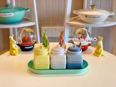 酷彩日本15cm调味罐小圆盘