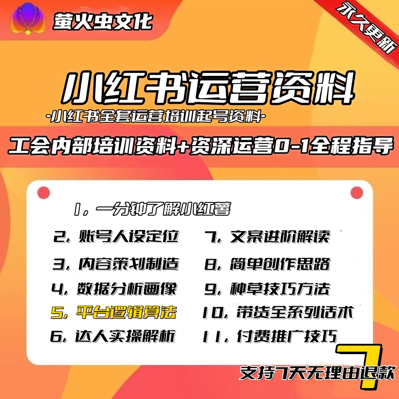 2026小红书全套运营资料电商开店教程种草笔记直播起号变现课程