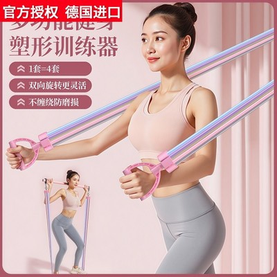 德国进口日本多功能健身拉力绳360旋转扩胸拉力器练背挂门健身十