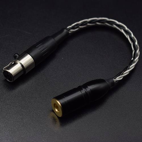 艾利和KANN CUBE转接线 5pin mini XLR转2.5 3.5 4.4平衡母转换线