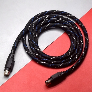 适用于漫步者N500 N300 R1700BT+ R1600TIII四芯主副音响连接线