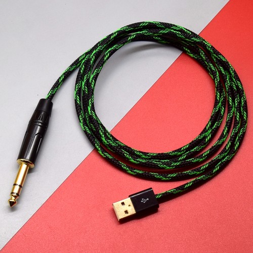 USB转6.35大三芯充电线连接线