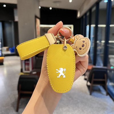 东风标致钥匙套308 301 408 308s汽车3008壳2008标志508包扣男女