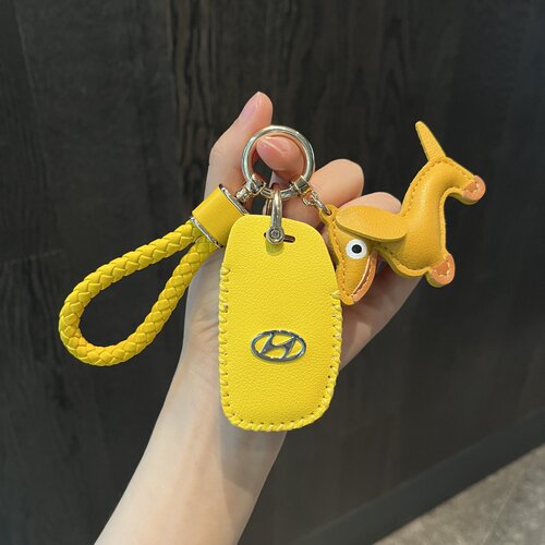 现代高档TPU全包款金属钥匙套