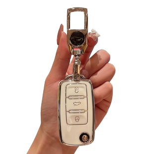 通用DS汽车后配改装钥匙套大众日产本田丰田标致别克起亚包扣女士