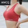 Đồ lót thể thao nữ MWCQ chạy bộ yoga tập thể dục áo ngực nữ không có vòng thép làm đẹp áo ngực kích cỡ lớn - Đồ lót thể thao áo ngực thể thao