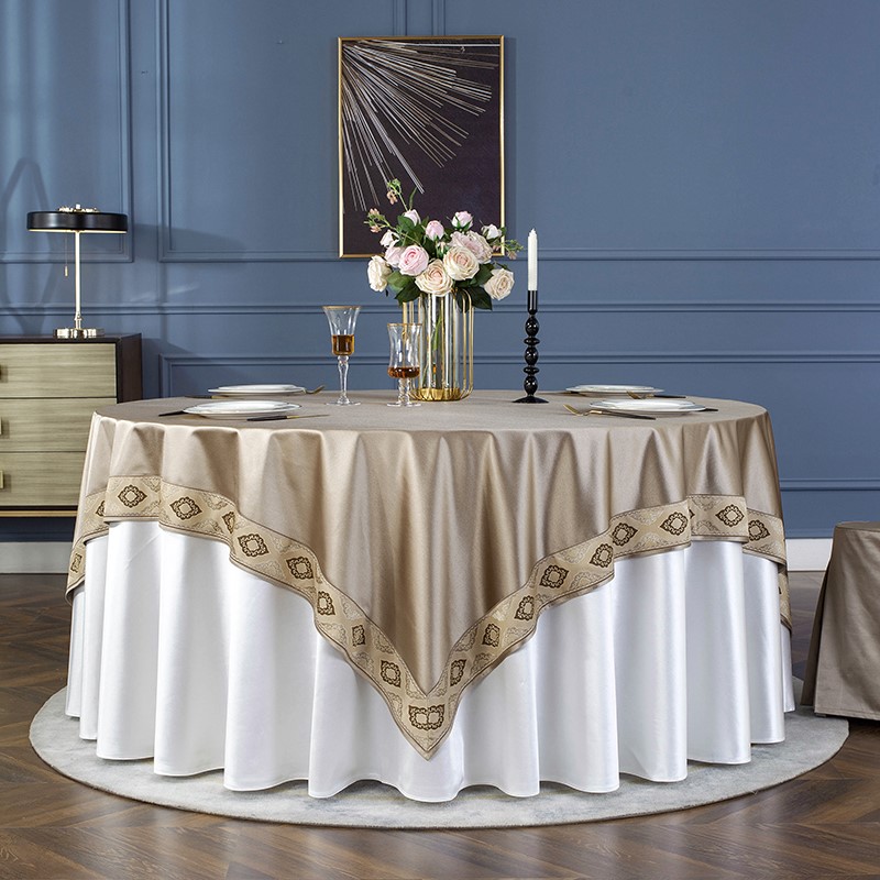 中式 圆形 新款 宴会 品牌 会议 饭店 台布