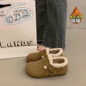 大尺码 春秋踩屎感加绒勃肯鞋 0129n 保暖鞋 休闲鞋 女2026新款 冬季