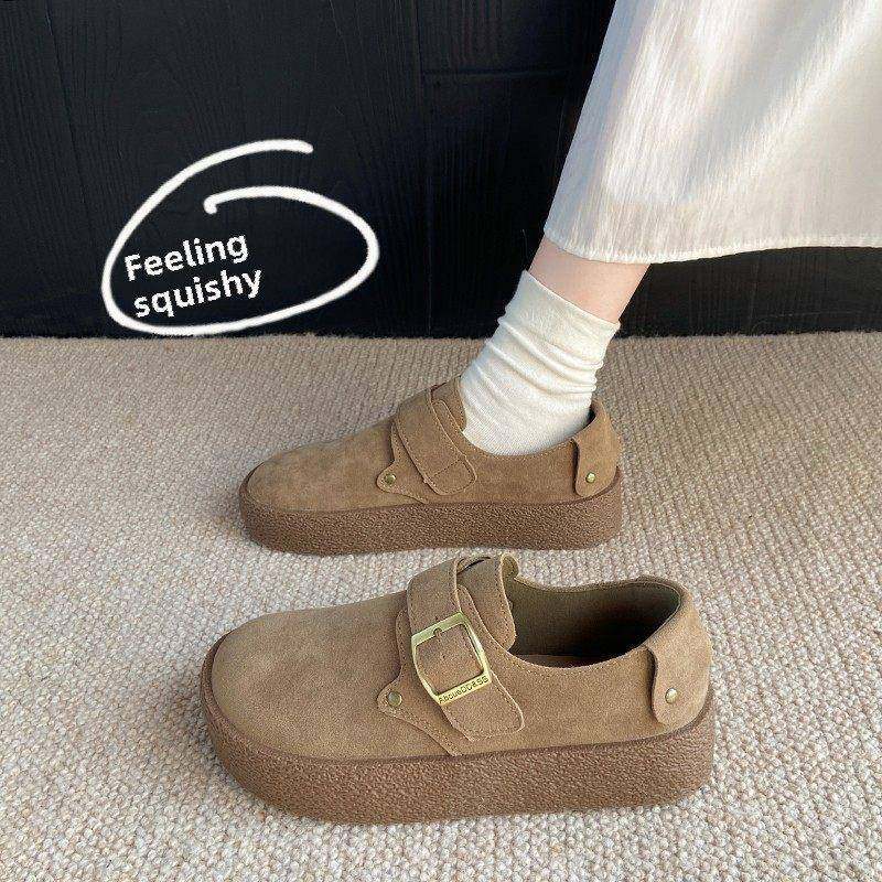 勃肯鞋女2026春新款孕妇防滑一脚蹬乐福鞋百搭豆豆鞋0125e,女鞋,勃肯鞋/软木鞋,淘宝优惠券,粉丝福利购,淘宝优惠卷