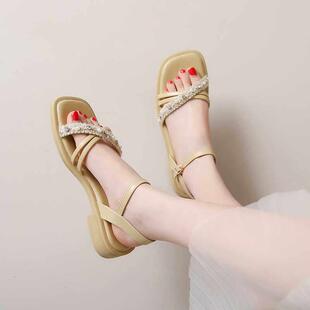 外穿 夏款 季 2026年新 多功能罗马0325d 美丽和不累软底凉鞋