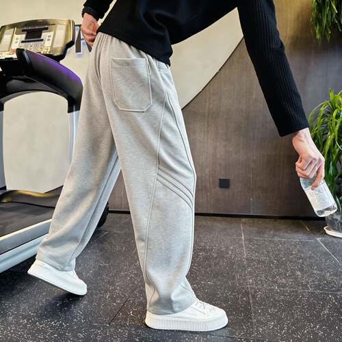 秋季高级感卫裤男直筒裤痞帅潮牌运动男裤2026潮流新款休闲0916z