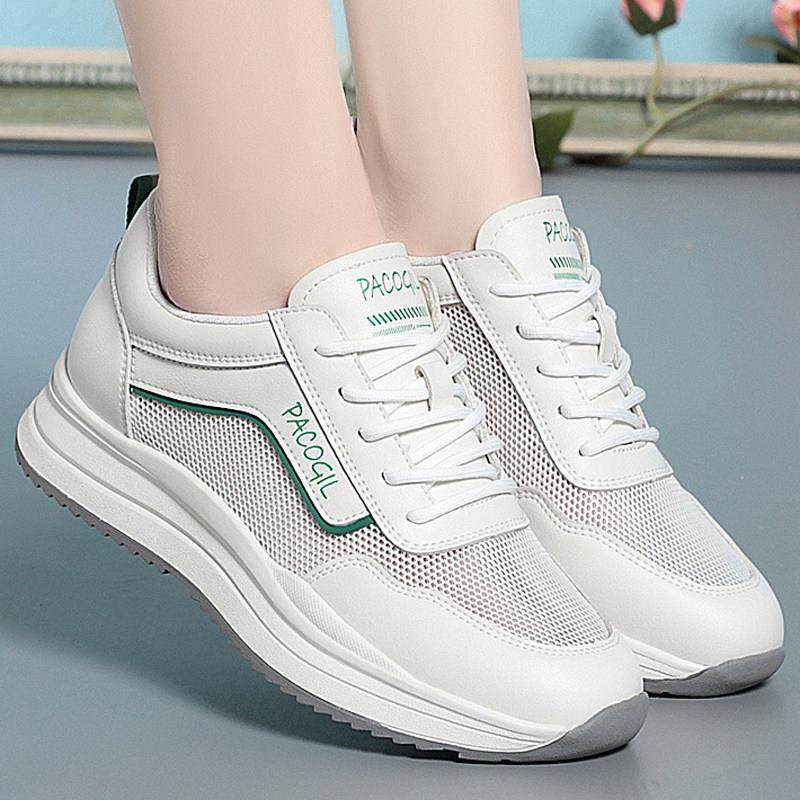 系带小白鞋2026春秋软底运动鞋舒适女士休闲网面透气旅游鞋0125e,女鞋,时尚休闲鞋,淘宝优惠券,粉丝福利购,淘宝优惠卷