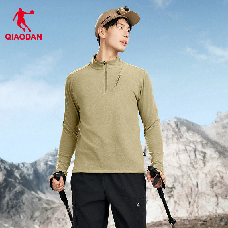 中科探乔丹户外抓绒衣男士冬季新款露营防寒保暖抗静电冲锋衣内搭,运动服/休闲服装,运动T恤,淘宝优惠券,粉丝福利购,淘宝优惠卷