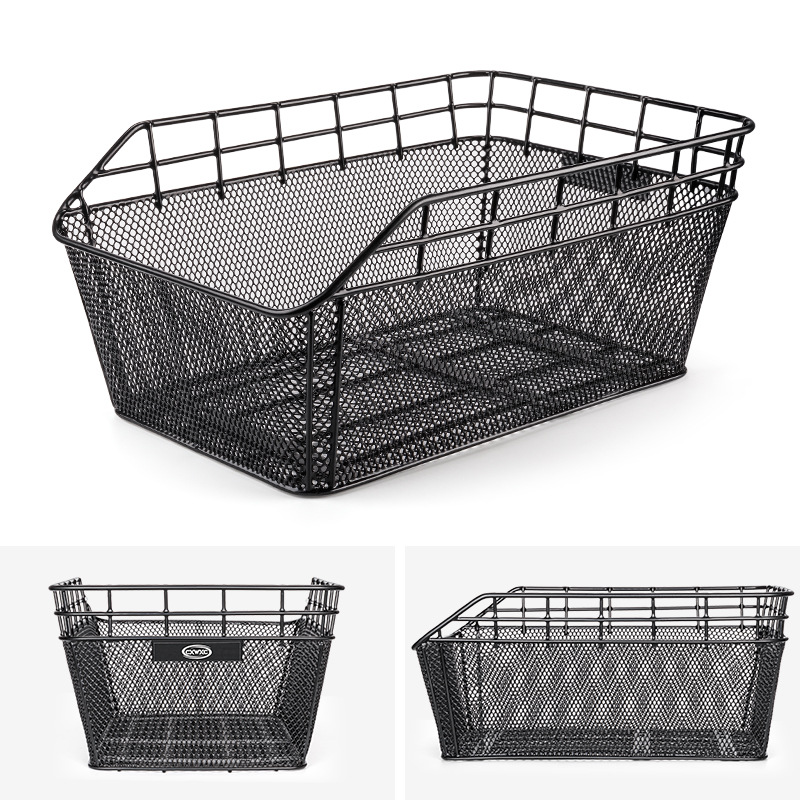 CXWXC自行车篮子后车筐单车铁后货架单车后篮加大车篓骑行配件