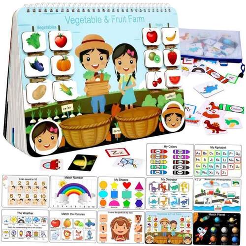 Quiet Book for Toddlers Montessori Interactive Toys Busy Boo