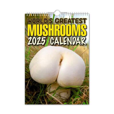 Worlds Greatest Mushrooms 2025年新款跨境日历伟大得蘑菇日历