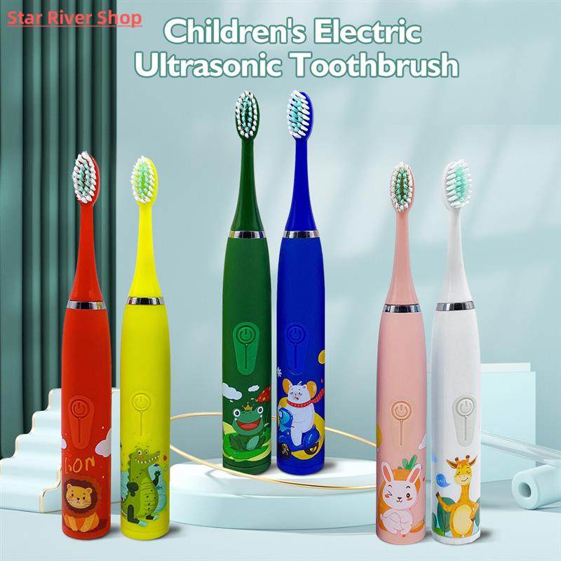 For Children Electric Toothbrush Cartoon Pattern Kids with R
