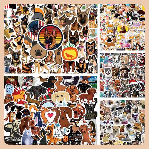 50PCS Cat MEME Funny Animals Stickers Vintage Toy DIY Kids N
