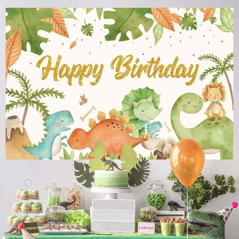 Dinosaur Party Backdrop Dinosaur Birthday Party Decorations 节庆用品/礼品 节日装扮用品 原图主图