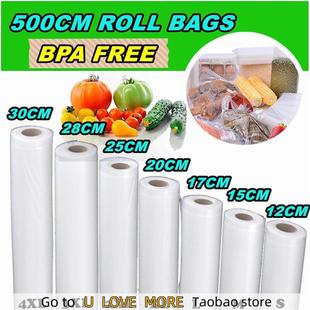 Bags Sealer Reusable Vacuum Bag Packed Saver Kitchen Food