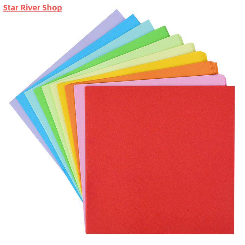 100pcs Origami Square Paper Double Sided Folding Lucky Wish
