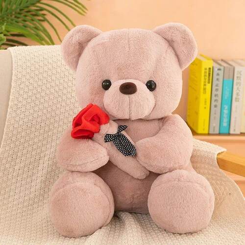 2555CM  Valentines Day roses teddy bear animal plush toys