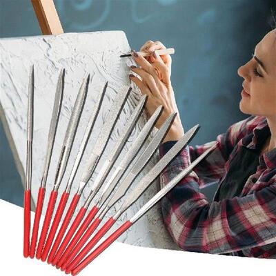 10pcs Needle Files Set Professional Diamond Wood Rasp