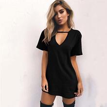 women dresses ladies clothes long t-shirts欧美女裙子女装新