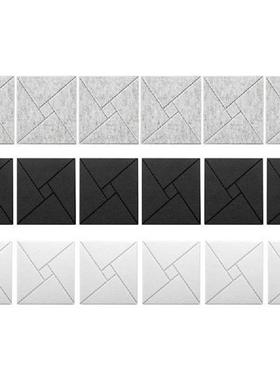 Square Soundproof Wall Panels Polyester Sound Absorption