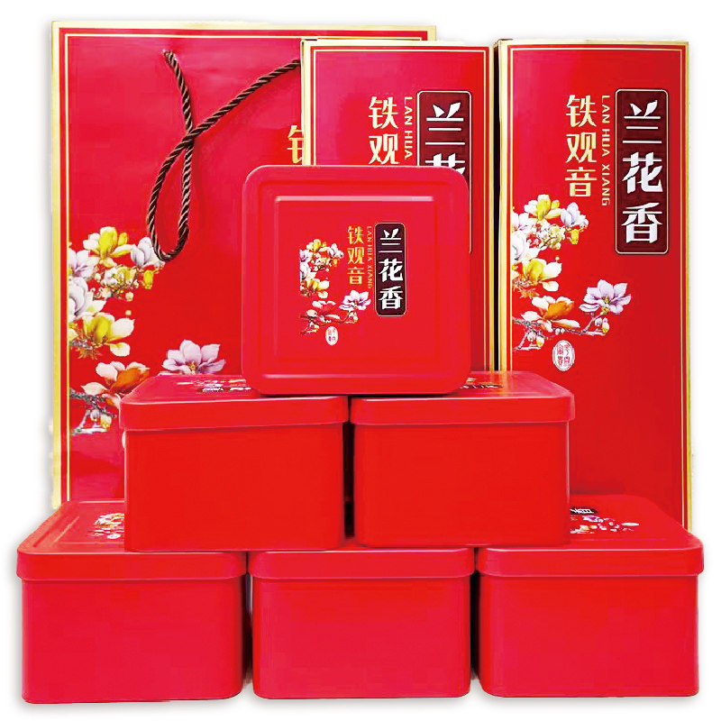 新茶安溪兰花香1725铁观音茶叶烟条礼盒装浓香500g兰花香乌龙茶