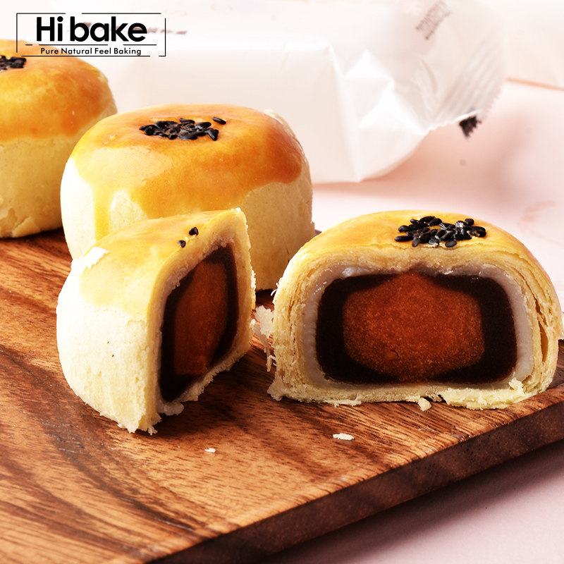 Hibake 谢小方蛋黄酥网红零食小吃流心海鸭蛋雪媚娘糕点6食品点心
