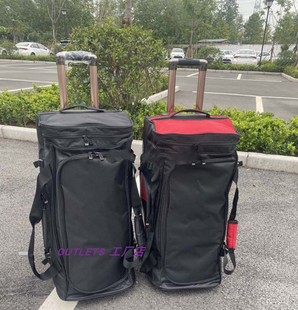 美式橄榄球 冰球 滑雪等户外越野赛车装备双肩拉杆包大容量可站立