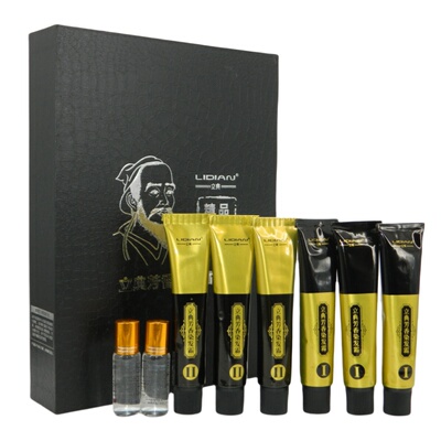 LIDIANI立典草本汉方温和染发霜 60gx6+20ML*2黑发霜黑油染发剂