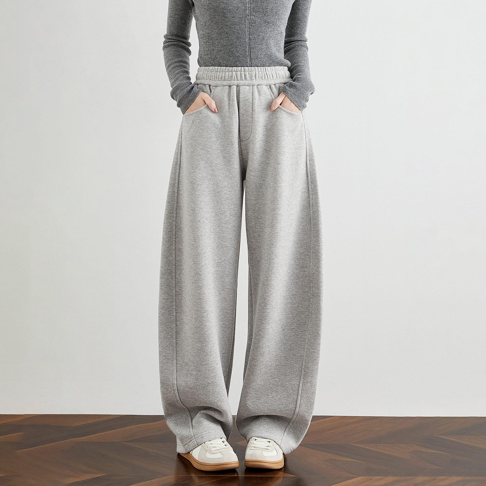 奕兮小个子运动裤宽松百搭卫裤