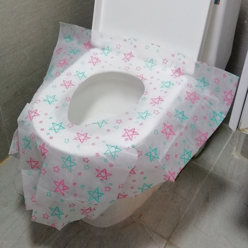 一次性马桶垫粘贴式产妇防菌旅行便携无纺布孕妇坐厕套加厚坐便套