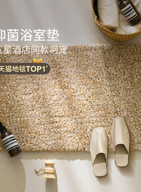 赛波斯简约浴室地垫抑菌吸水防滑家用脚垫卫生间门口地毯2025新款