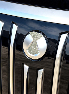 适用于腾势D9/z9gt车标钻石装饰贴镶钻车标N7方向盘钻贴外饰改装