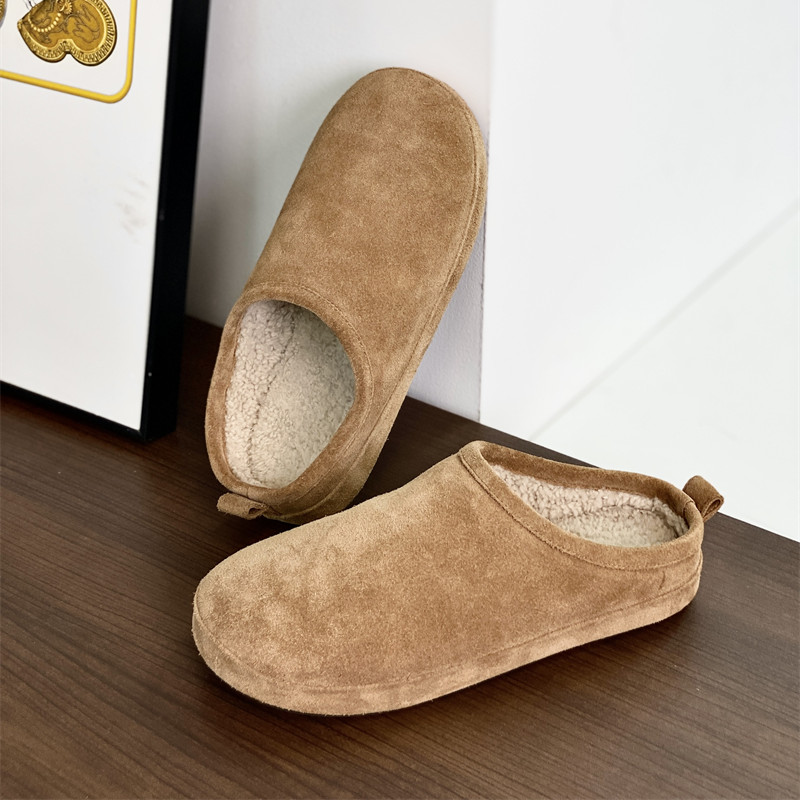 澳洲纯羊毛保暖舒适软厚底拖鞋